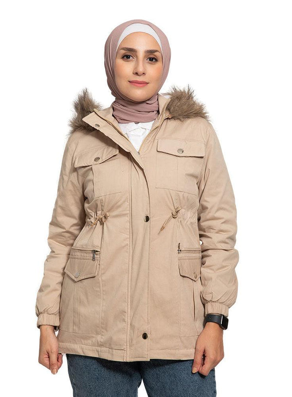 Beige Capsule Jacket - Khotwh