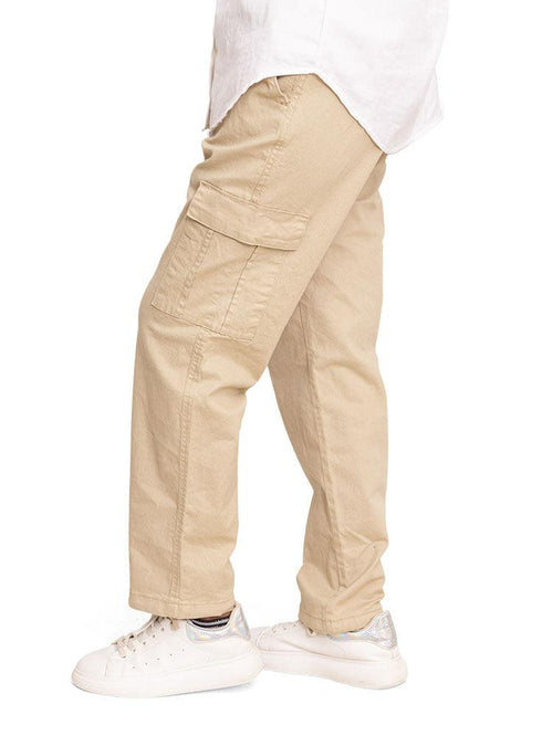 Beige Cargo Pant (W) - Khotwh