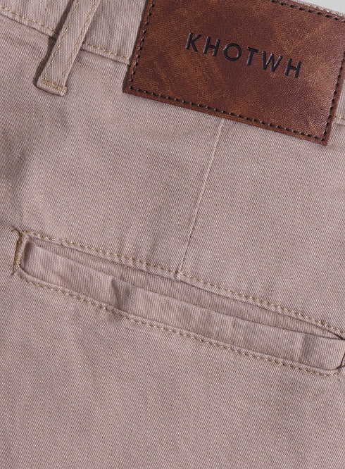 Beige Classic Pant - Khotwh
