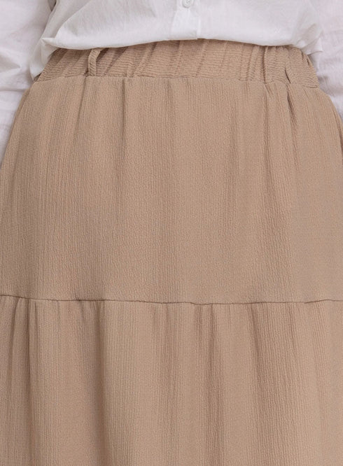 Beige Crochet Skirt - Khotwh
