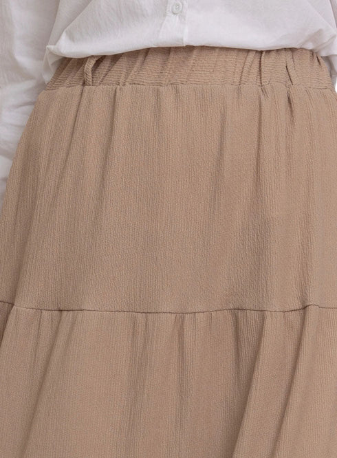 Beige Crochet Skirt - Khotwh