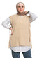 Beige Cut Pelt Pullover - Khotwh