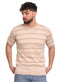Beige Design 01006Knit Rount T-Shirt - Khotwh