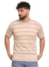Beige Design 01006Knit Rount T-Shirt - Khotwh