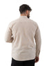 Beige - Design 1 Striped Linen Shirt - Khotwh
