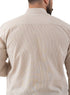 Beige - Design 1 Striped Linen Shirt - Khotwh
