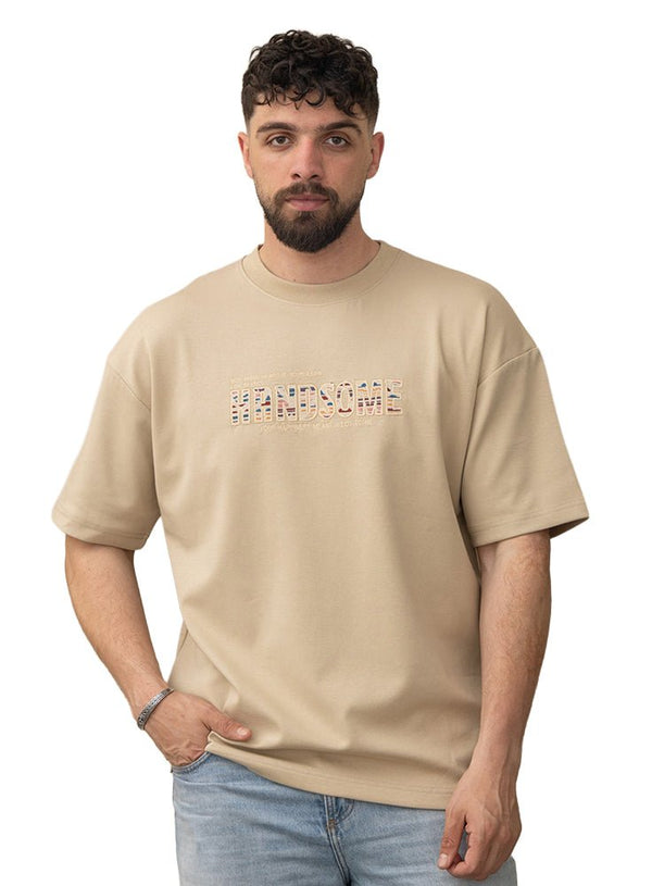 Beige Design 1004 NF - Round T-Shirt - Khotwh