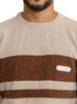Beige Design 2402 Round Pullover - Khotwh