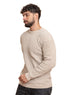 Beige Design 2410 Round Pullover - Khotwh