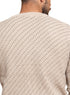 Beige Design 2410 Round Pullover - Khotwh