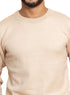 Beige Design 2451 Round Pullover - Khotwh