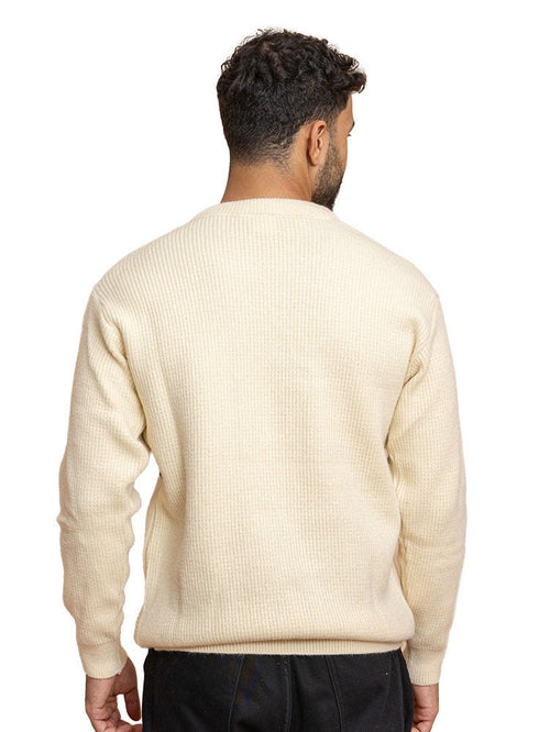 Beige Design 2455 Round Pullover - Khotwh