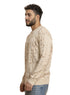 Beige Design 2458 Round Pullover - Khotwh