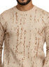 Beige Design 2458 Round Pullover - Khotwh