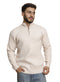 Beige Design 2463 Round Pullover - Khotwh
