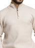 Beige Design 2463 Round Pullover - Khotwh