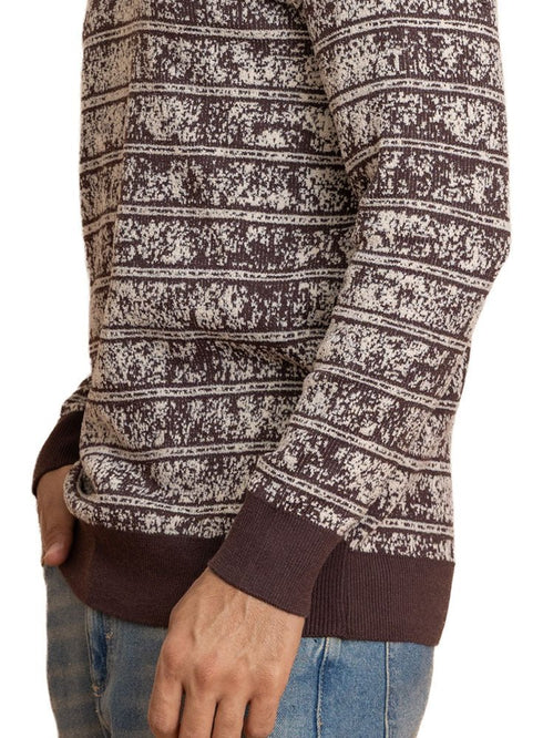 Beige Design 2465 Round Pullover - Khotwh