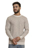 Beige Design 2466 Round Pullover - Khotwh