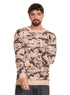 Beige Design 2468 Round Pullover - Khotwh