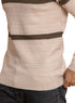 Beige Design 2471 Round Pullover - Khotwh