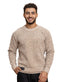 Beige Design 2472 Round Pullover - Khotwh