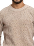 Beige Design 2472 Round Pullover - Khotwh