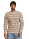 Beige Design 2477 Round Pullover - Khotwh