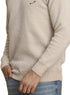 Beige Design 2478 Round Pullover - Khotwh