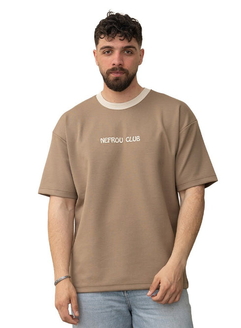 Beige Design 3016 NF - Round T-Shirt - Khotwh