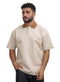 Beige Design 3017 NF - Polo Neck T-Shirt - Khotwh