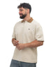 Beige Design 3069 NF-Polo Neck T-Shirt - Khotwh