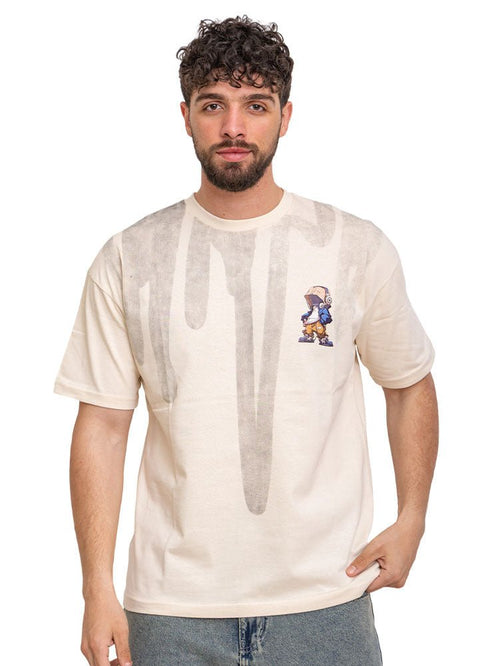 Beige Design 3831VIG - O - S Round T-shirt - Khotwh