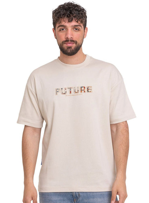 Beige Design 3904VIG - O - S Round T-shirt - Khotwh
