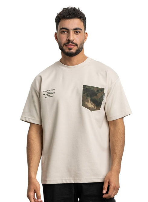 Beige Design 4002 NF - Round T-Shirt - Khotwh