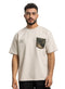 Beige Design 4002 NF - Round T-Shirt - Khotwh