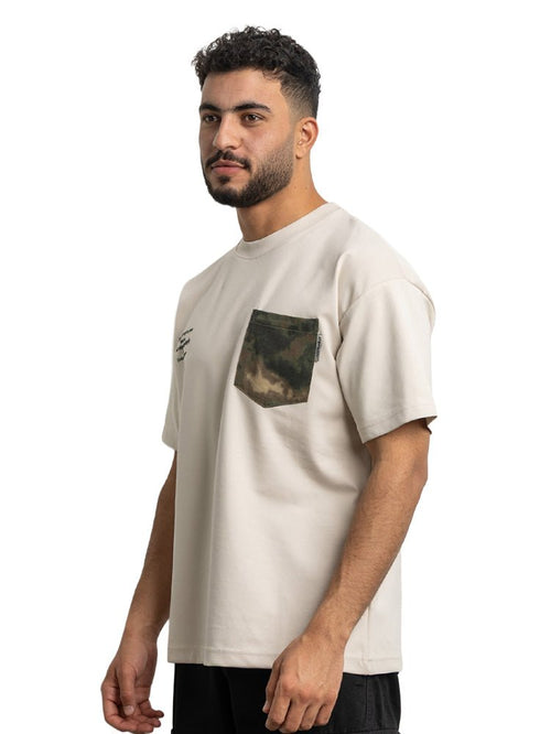 Beige Design 4002 NF - Round T-Shirt - Khotwh