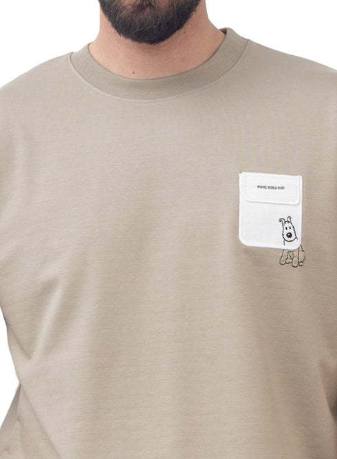 Beige Design 4005 NF - Round T-Shirt - Khotwh