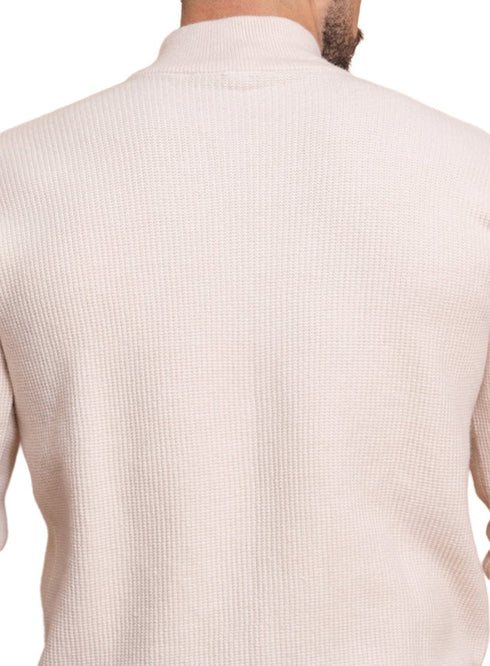 Beige Design 421 Round Pullover - Khotwh