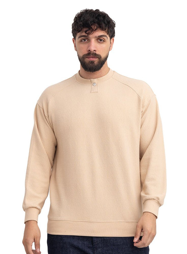 Beige Design 7413 MK-SW-Shirt - Khotwh