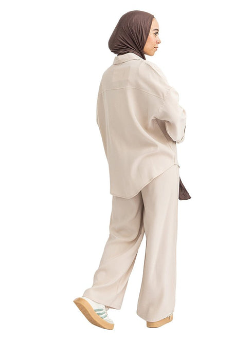 Beige-Design 7536 Suit - Khotwh