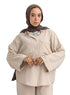 Beige-Design 7536 Suit - Khotwh
