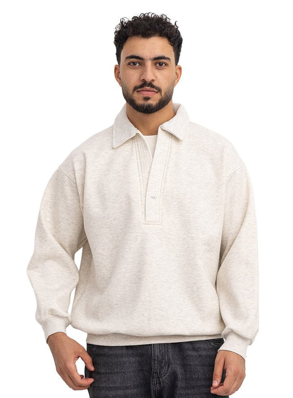 Beige Design 8413 MK-SW-Shirt - Khotwh