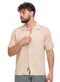 Beige Design 9019Shirt - Khotwh