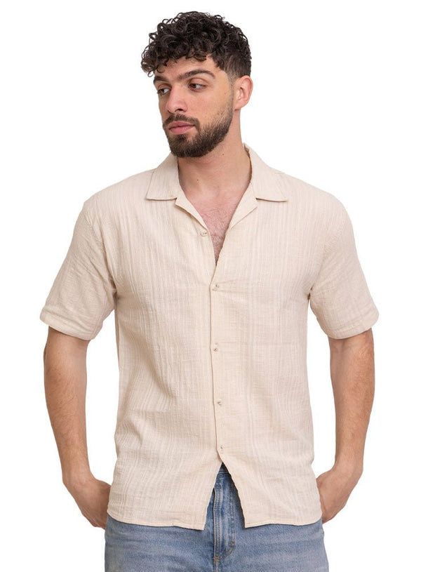 Beige Design 9055Shirt - Khotwh