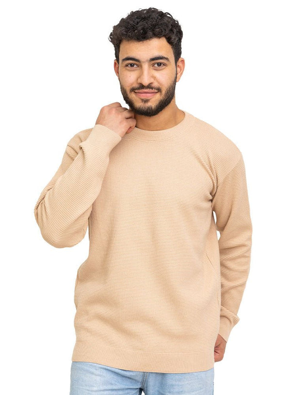 Beige - Design p2204 PF - Round Pullover - Khotwh