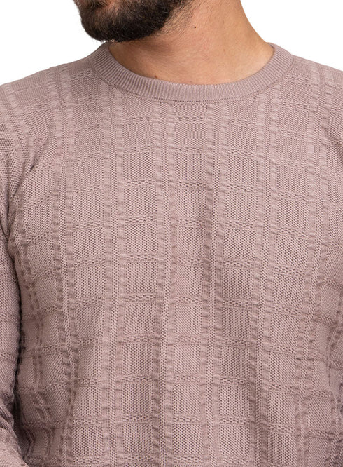 Beige - Design00148 BS - Round Pullover - Khotwh