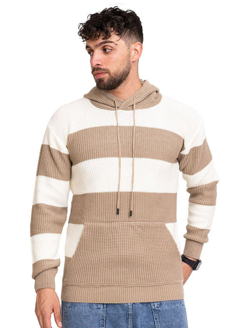 Beige - Design2200 PF - Hoodie Pullover - Khotwh