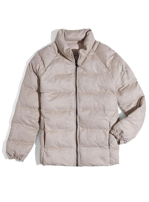 Beige F - Velvet Jacket - Khotwh