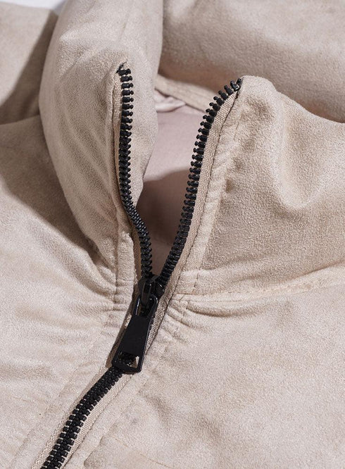 Beige F - Velvet Jacket - Khotwh