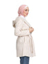 Beige Feather Jacket - Khotwh